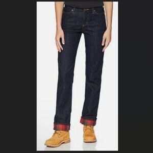 Carhartt Flannel Lined Jeans - Indigo - 12